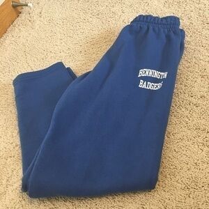 Youth size small Bennington Badgers sweat pants